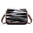 thumbnail image 1 of Animal Print Zebra Vintage Crossbody Bag for Women Medium Leather Hobo Bags Shoulder Bag Classic City Leather Satchels, 1 of 8