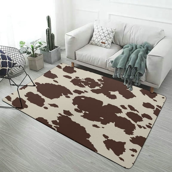 Animal Printing Cow Carpet Style Living Room Bedroom Soft Comfy Rug Modern 3d Entry Mats Household