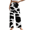 thumbnail image 1 of Animal Printing Cow Pajama Pants Breathable with Pockets Pajamas For Lady Vintage Sleeping Pants Bedroom Homewear, 1 of 6