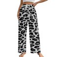 thumbnail image 1 of Animal Printing Leopard Pajama Pants Breathable with Pockets Pajamas For Lady Vintage Sleeping Pants Bedroom Homewear, 1 of 6