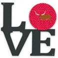 thumbnail image 1 of Caroline's Treasures CK5250WALV Ankole-Watusu Cow Love Metal Wall Artwork LOVE, Red, 12X12, multicolor, 1 of 2