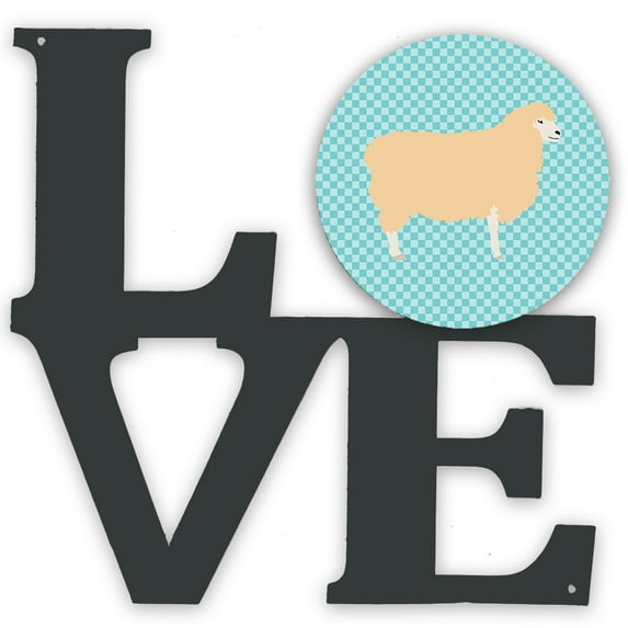 Animal Profile Artwork Metal LOVE Wall Decor