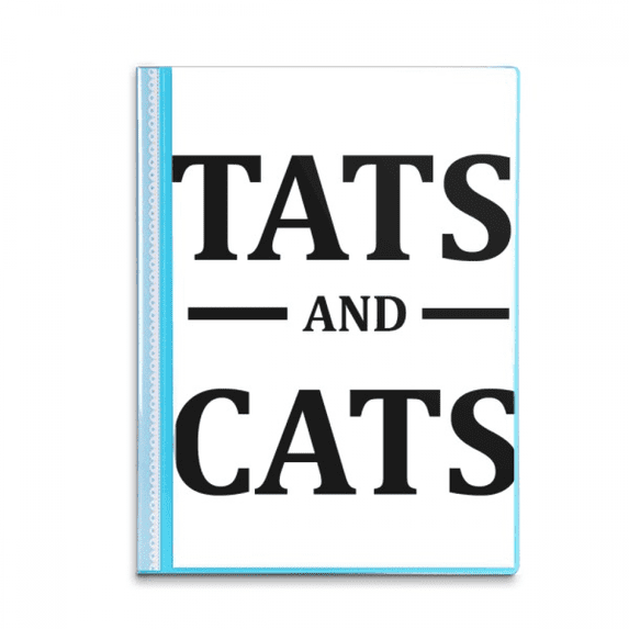 Animal Protector Cartoon Tats Pattern Book Sheet Protectors Portfolio Binder Folder