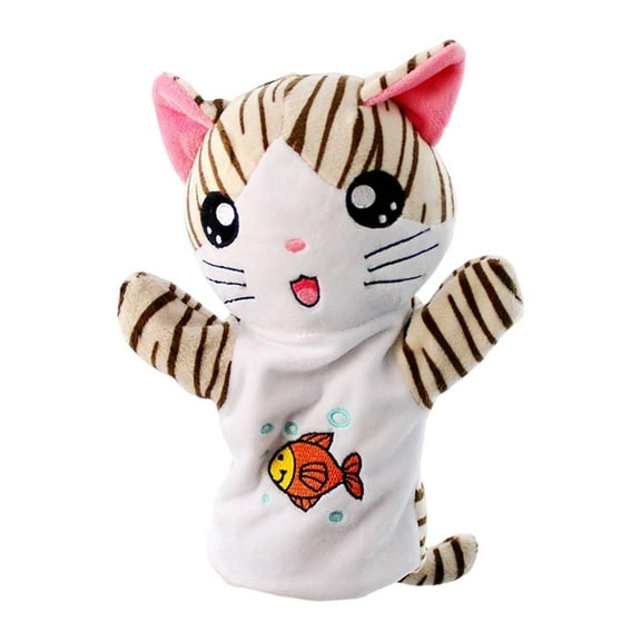 Animal Puppet Hand Toy Kitten Glove Cute Cartoon Design for Kids Imaginative Play and Fun Games