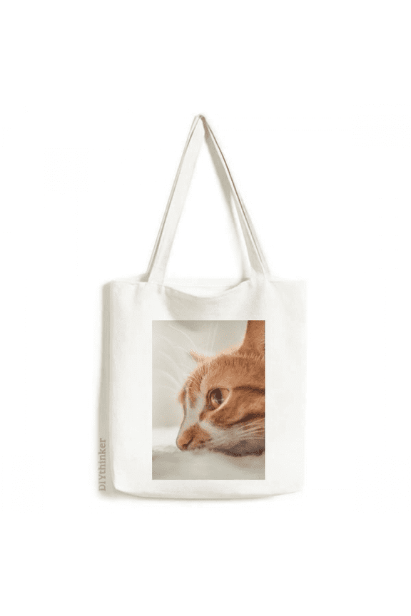 Animal Pure Cat Photograph Picture Tote Canvas Bag Shopping Satchel Casual Handbag