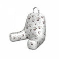 thumbnail image 1 of Animal Reading Pillow Cover, Bear Koalas Pattern on a Plain Background, Unstuffed Printed Bed Rest Case from Soft Fabric, Small, White Mauve Taupe, by Ambesonne, 1 of 4