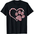 thumbnail image 1 of Animal Rescue Shirt Dog Paw Print Heart For Valentines Day T-Shirt, 1 of 4