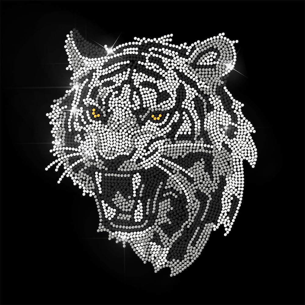ANATTASOUL Rhinestone Iron-On Transfer – Tribal Lady Sequin Applique For Clothes, Jackets, Bags (11.69x8.27in)