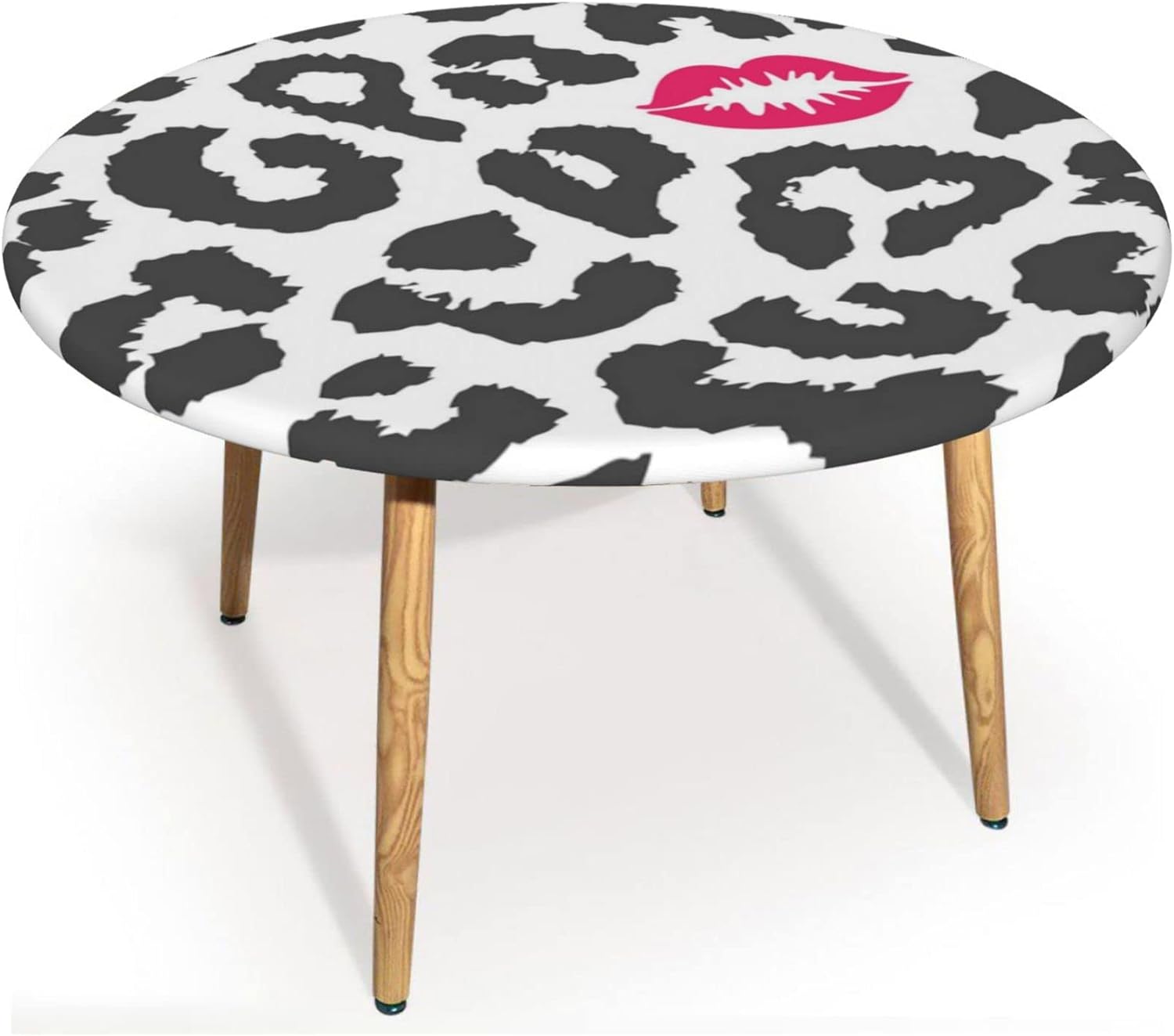 Animal Round Tablecloth,Indoor Kitchen Dinning Room Party or Outdoor