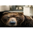 thumbnail image 1 of Animal Rug, Bridesmaid Gift Rug, Wild Animal Rug, Modern Rug, Cool Rug, Brown Bear Rugs, Easy to Clean Rug, Loft Rug, Saloon Rugs, Brown Rug, 5.9'x9.2' - 180x280 cm, 1 of 8