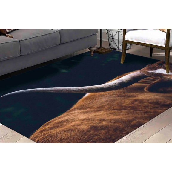 Animal Rug, Cown Rug, Trendy Rug, Thick Rugs, Front Door Rug, Easy To Clean Rugs, Office Decor Rugs, Rugs, Bath Rugs, Farmhouse Rug, 2.3'x3.3' - 70x110 cm