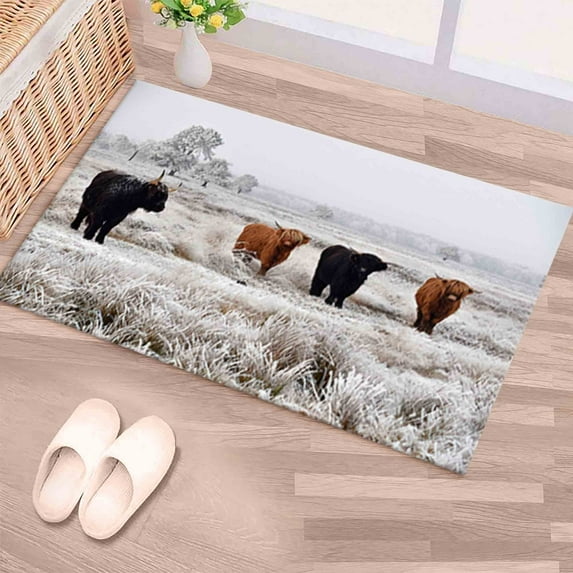 Animal Rugs, Highlan Cow Rug, Highland Cow Rug, Large Rugs, Farmhouse Rug, Area Rug, Salon Rugs, Saloon Rugs, Personalized Gifts Rug, 5.9'x9.2' - 180x280 cm