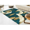 thumbnail image 1 of Animal Rugs, Japanese Rug, Salon Rug, Personalized Gifts Rugs, Japanese Art Crane Birds Rugs, Abstract Rug, Anti-Slip Carpet Rug, 2.6'x4' - 80x120 cm, 1 of 8