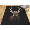 thumbnail image 1 of Animal Rugs, Thin Rug, Deer Photography Rug, Beautiful Deer Rugs, Animal Rug, Bridesmaid Gift Rugs, Non-Slip Carpet Rugs, Farmhouse Rug, 2.6'x4' - 80x120 cm, 1 of 9