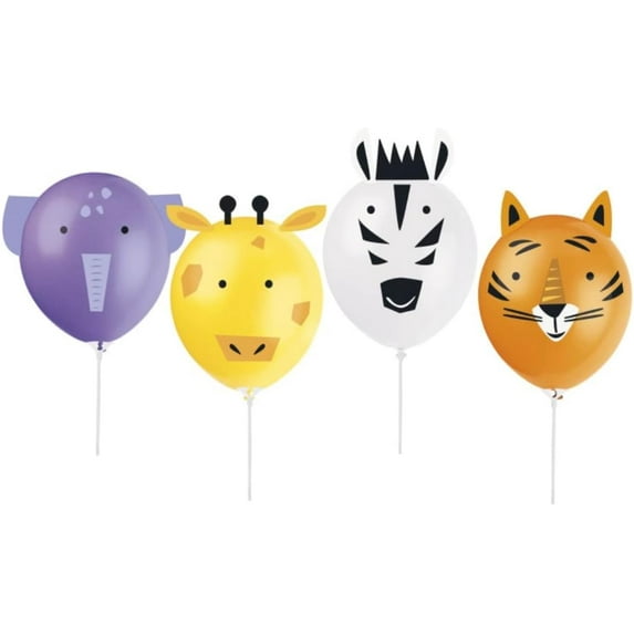 Animal Safari Balloon Decoration Kits, 4 ct, Unique Industries