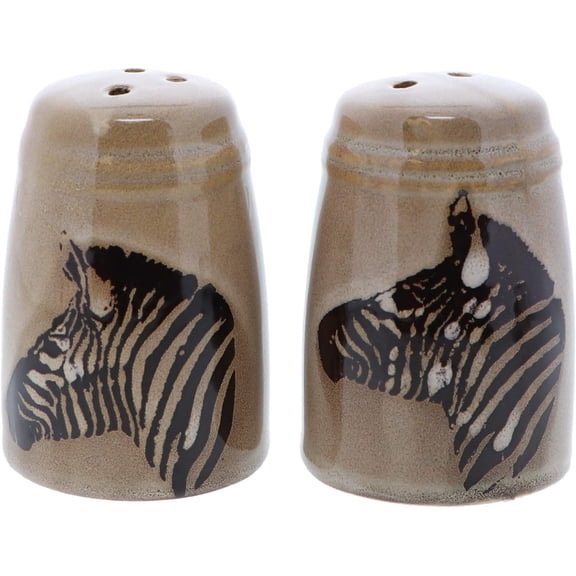 Animal Salt & Pepper Shaker Sets for Men's Kitchen Home Décor - Zebra