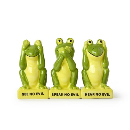 Animal Salt and Pepper Shakers with Toothpick Holder Set