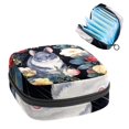 Animal Sanitary Napkin Pouch Bag with Plush Fabric, Sponge, and Oxford