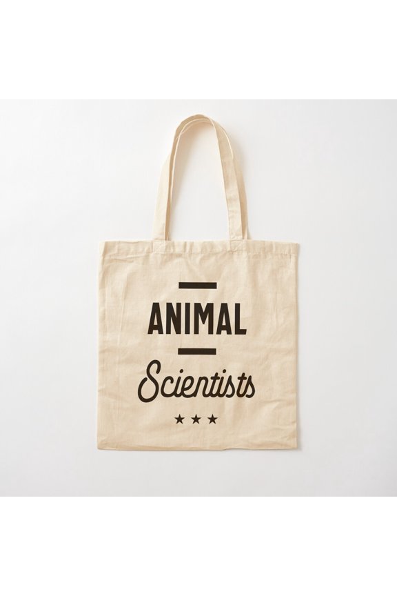 Animal Scientists Work Job Title Gift Canvas Tote Bags, Reusable Shopping Bag