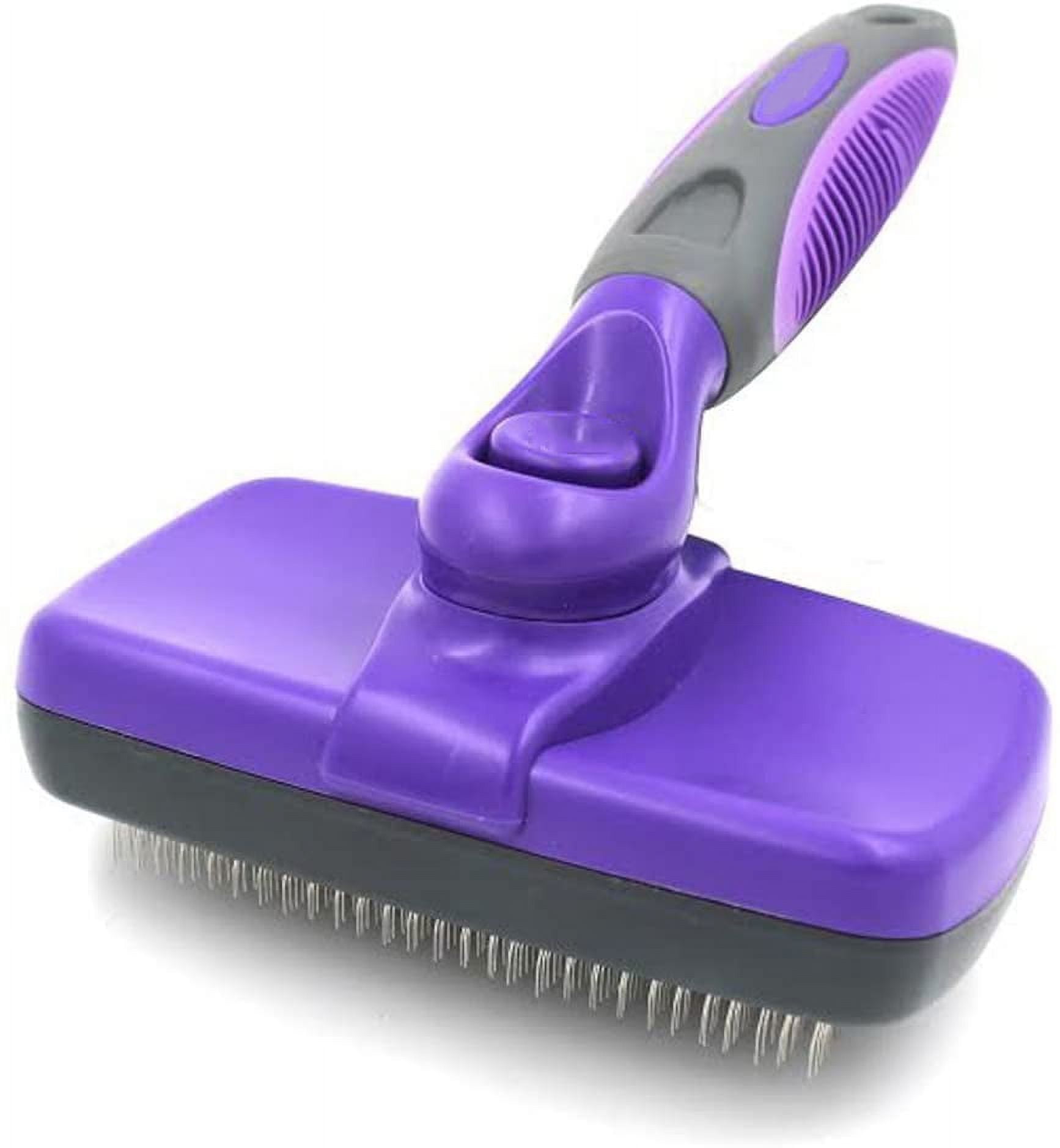 ANIML78 Animal Self Cleaning Slicker Brush for Dogs The Ultimate Dog Brush for Shedding Hair Fur Comb for Grooming Long Haired Short Haired Dogs Cats