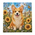 thumbnail image 1 of Animal Series Faux Gem Beaded Diamonds Painting Kit, DIY Handmade Pearl Art Craft Set, Adult Beginner DIY Painting for Home Wall Decor & Gift (Corgi), 1 of 5