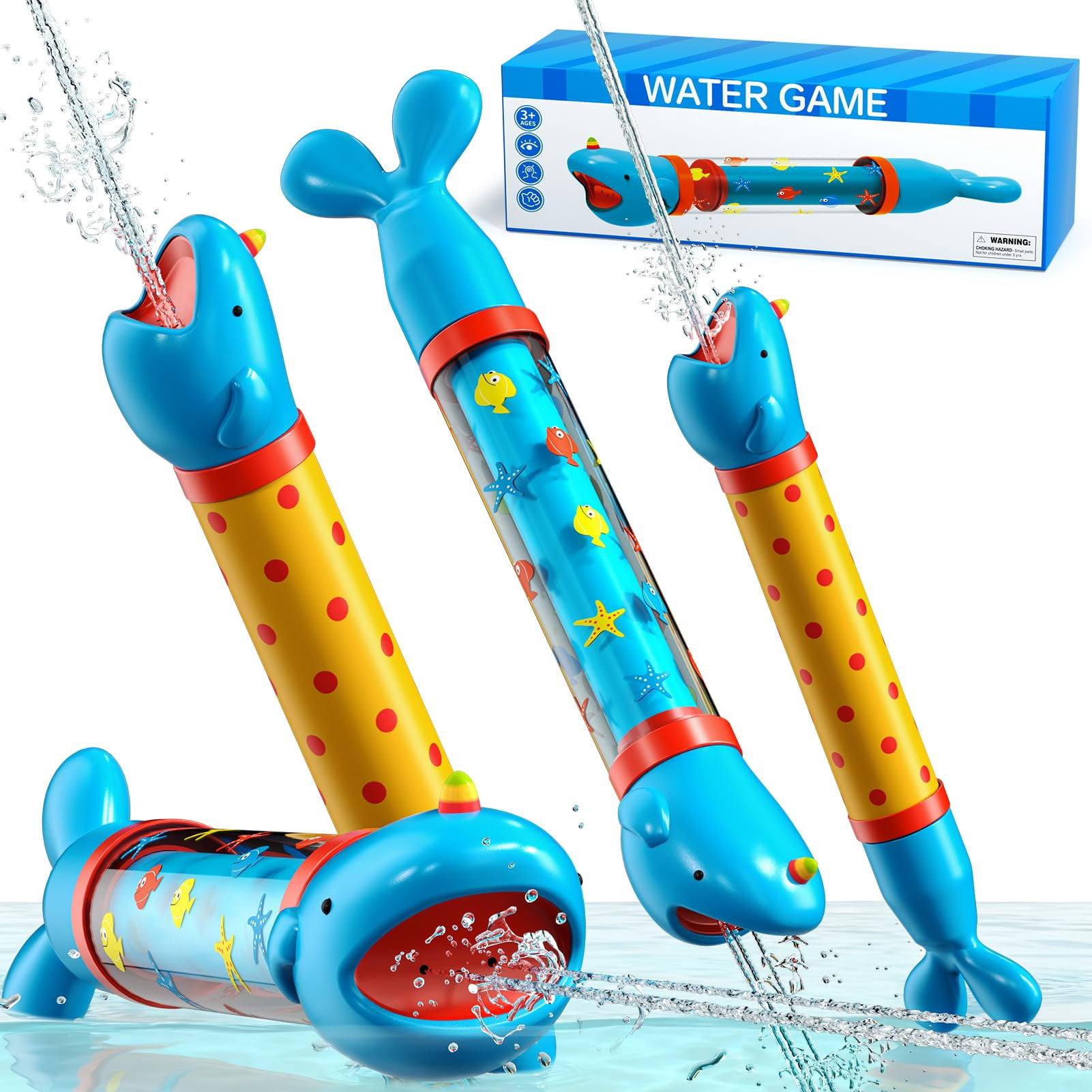 Animal Shape Water Blasters 4 Pack Summer Outdoor Pool Beach Play Toys