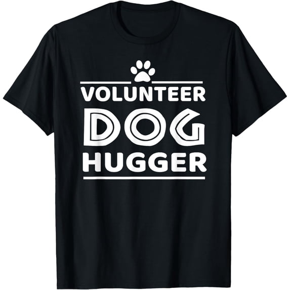 Animal Shelter Volunteer Shirt Dog Rescue T-shirt T-ShirtMen and women, Black T-shirt, size: Extra large