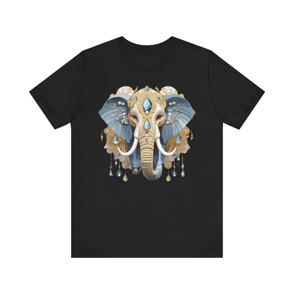Animal Shirt, Shirt with Animal, Tee Shirt with Gold Animal Medal, Shirt with Antique Animal Medallion