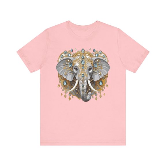 Animal Shirt, Shirt with Animal, Tee Shirt with Gold Animal Medal, Shirt with Antique Animal Medallion