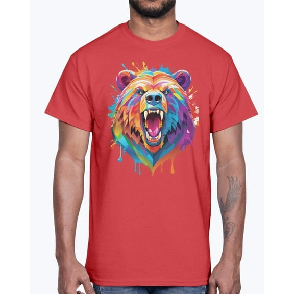 Animal Shirt, Tee Shirt with Bear, Bear Shirt