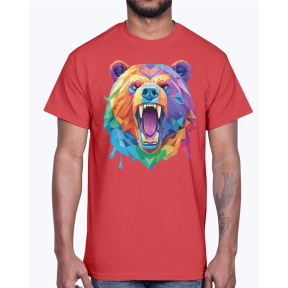 Animal Shirt, Tee Shirt with Bear, Bear Shirt