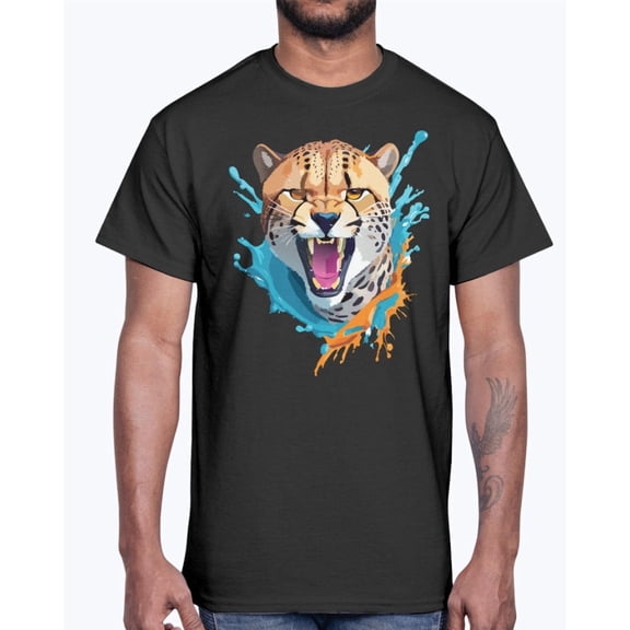 Animal Shirt, Tee Shirt with Cheetah, Cheetah Shirt