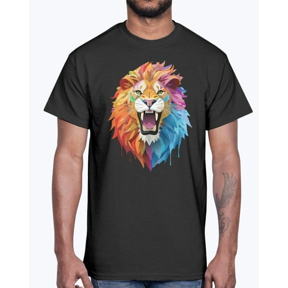 Animal Shirt, Tee Shirt with Lion, Lion Shirt