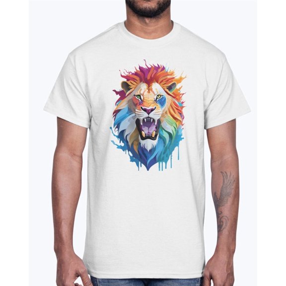 Animal Shirt, Tee Shirt with Lion, Lion Shirt