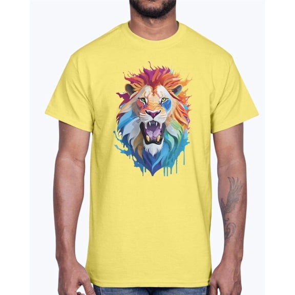 Animal Shirt, Tee Shirt with Lion, Lion Shirt
