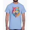 thumbnail image 1 of Animal Shirt, Tee Shirt with Wolf, Wolf Shirt, 1 of 5