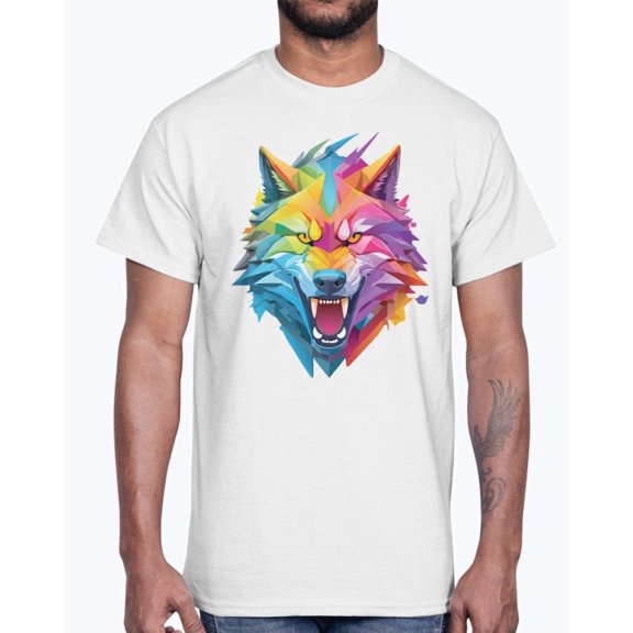 Animal Shirt, Tee Shirt with Wolf, Wolf Shirt