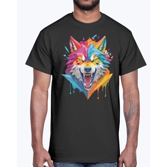Animal Shirt, Tee Shirt with Wolf, Wolf Shirt