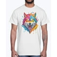 thumbnail image 1 of Animal Shirt, Tee Shirt with Wolf, Wolf Shirt, 1 of 5