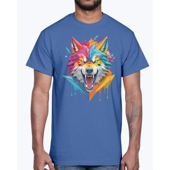 Animal Shirt, Tee Shirt with Wolf, Wolf Shirt