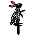 thumbnail image 1 of Animal Silhouette Stake Bunny Rabbit Garden Stake Yard Art Lawn Outdoor Patio Home Decor Floral Cutouts Metal Easter Decorations Country, 1 of 8