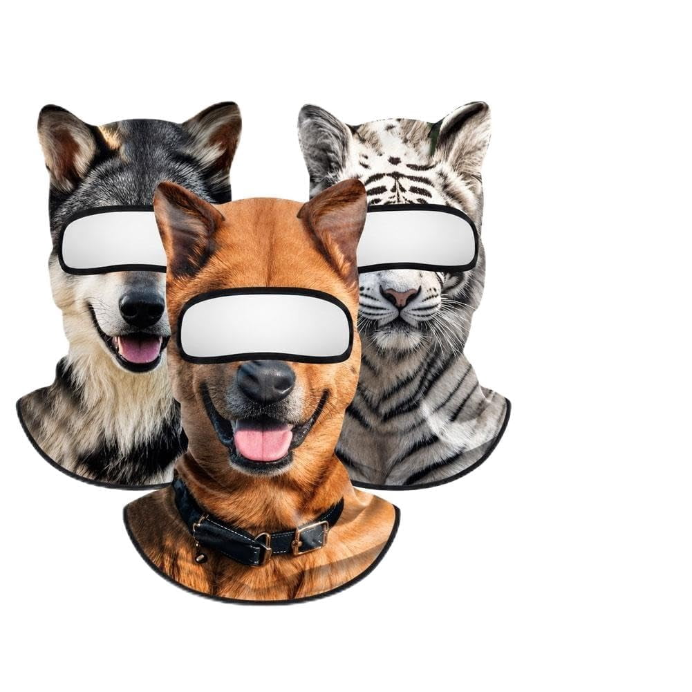 Animal Ski Mask, Funny Feral Face Cat Ski Mask Dog Balaclava - Walmart.com