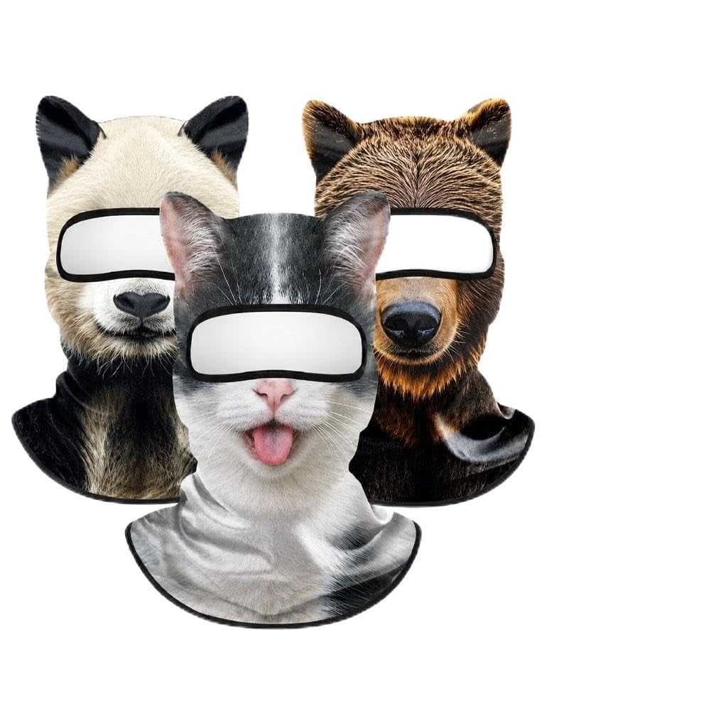 Animal Ski Mask, Funny Feral Face Cat Ski Mask Dog Balaclava - Walmart.com