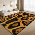 thumbnail image 1 of Animal Skin Pattern Rug 3x5 Small Area Rugs Vintage Leopard Print Rugs Ultra Soft Washable Carpet with Non Slip Backing for Living Room Bedroom Gameroom Study Office Home Decor Mat, 1 of 7