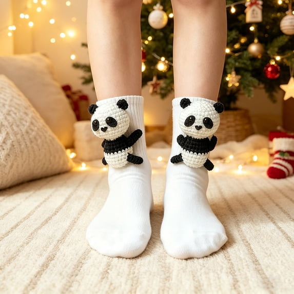 Animal Socks 2026 New Hug Socks Sloth socks Cute Funny 3D Knit Animal Sock for Women Kids Christmas Gifts