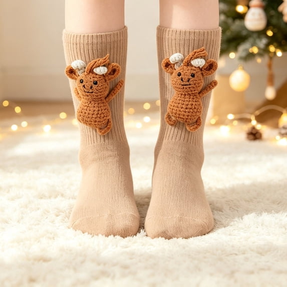 Animal Socks 2026 New Hug Socks Sloth socks Cute Funny 3D Knit Animal Sock for Women Kids Christmas Gifts