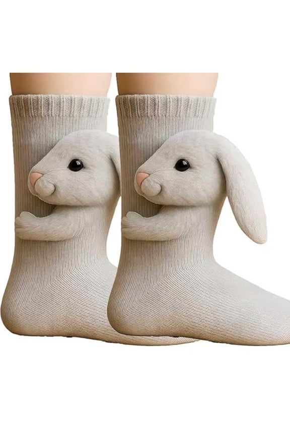 Animal Socks, 3D Knit Animal Socks for women, Cute Plush Animals Hug Sock, Long Stocking Sock for Christmas Gifts