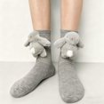 thumbnail image 1 of Animal Socks, Sloth Socks 3D Knit Animal Sock for Women, Double-Layer Cotton Funny Christmas Hugging Sock, Winter Socks (Rabbit #679), 1 of 16