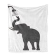 thumbnail image 1 of Animal Soft Flannel Fleece Throw Blanket, Taking a Shower Bathing in Bath Tub Shadow Funny Art Print Humor Design, Cozy Plush for Indoor and Outdoor Use, 60" x 80", White Grey, by Ambesonne, 1 of 5