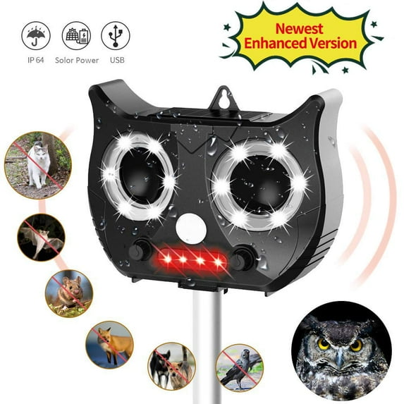 Animal Solar Repellent, Outdoor Animal Repellent, Solar Repellent Insect Black